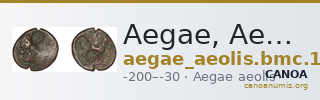 Aegae, Aeolis BMC Aegae 10 — CANOA
