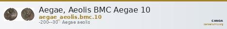 Aegae, Aeolis BMC Aegae 10 — CANOA