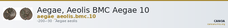 Aegae, Aeolis BMC Aegae 10 — CANOA