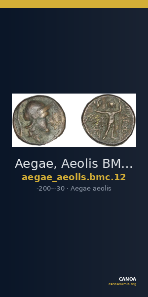 Aegae, Aeolis BMC Aegae 12 — CANOA