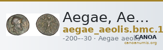 Aegae, Aeolis BMC Aegae 12 — CANOA