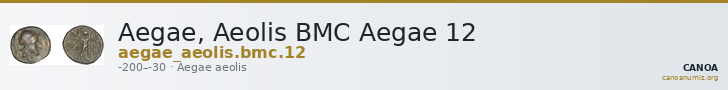 Aegae, Aeolis BMC Aegae 12 — CANOA