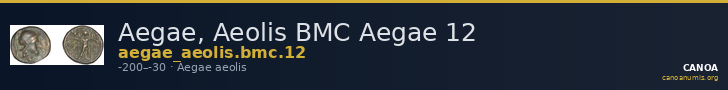 Aegae, Aeolis BMC Aegae 12 — CANOA