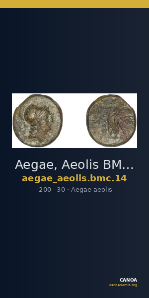 Aegae, Aeolis BMC Aegae 14 — CANOA