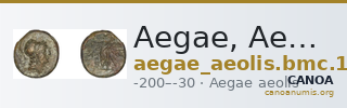 Aegae, Aeolis BMC Aegae 14 — CANOA