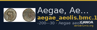 Aegae, Aeolis BMC Aegae 14 — CANOA