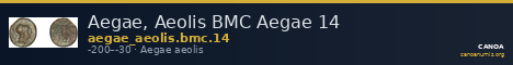 Aegae, Aeolis BMC Aegae 14 — CANOA
