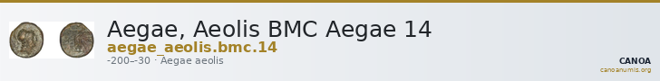 Aegae, Aeolis BMC Aegae 14 — CANOA