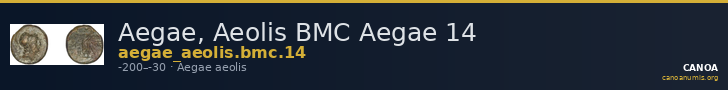 Aegae, Aeolis BMC Aegae 14 — CANOA