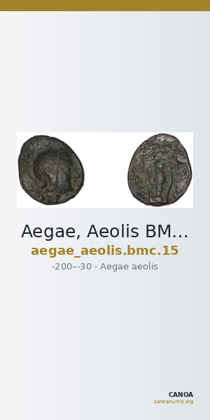 Aegae, Aeolis BMC Aegae 15 — CANOA