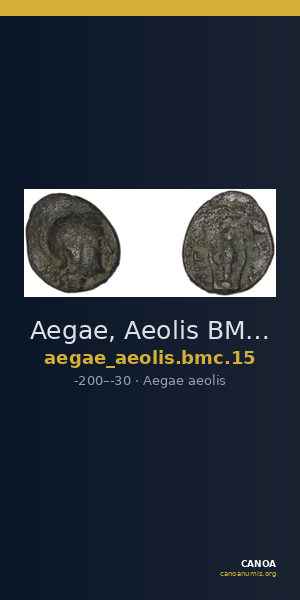 Aegae, Aeolis BMC Aegae 15 — CANOA