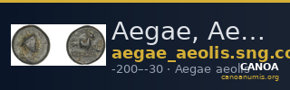 Aegae, Aeolis SNG Copenhagen Aegae 14 — CANOA