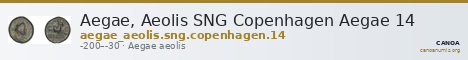 Aegae, Aeolis SNG Copenhagen Aegae 14 — CANOA