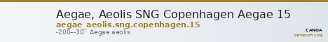 Aegae, Aeolis SNG Copenhagen Aegae 15 — CANOA