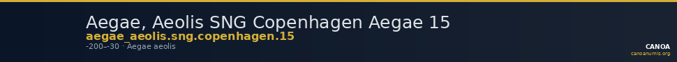 Aegae, Aeolis SNG Copenhagen Aegae 15 — CANOA