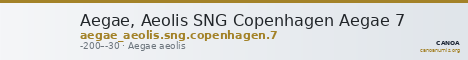 Aegae, Aeolis SNG Copenhagen Aegae 7 — CANOA