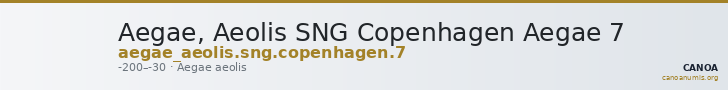 Aegae, Aeolis SNG Copenhagen Aegae 7 — CANOA
