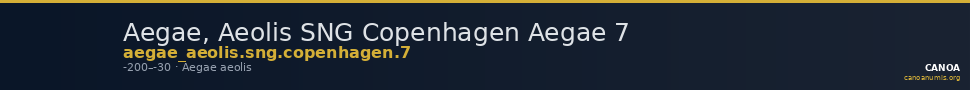 Aegae, Aeolis SNG Copenhagen Aegae 7 — CANOA
