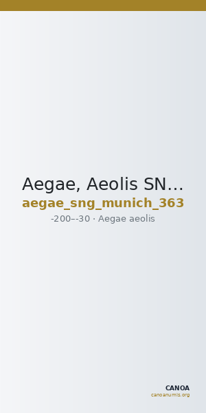 Aegae, Aeolis SNG Munich Aegae 363 — CANOA