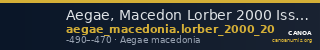 Aegae, Macedon Lorber 2000 Issue 20 — CANOA