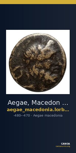 Aegae, Macedon Lorber 2000 Issue 7-9 — CANOA