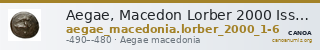 Aegae, Macedon Lorber 2000 Issues 1-6 — CANOA