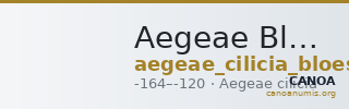 Aegeae Bloesch 1982 Period 3.73-80 — CANOA