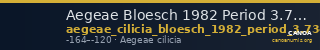 Aegeae Bloesch 1982 Period 3.73-80 — CANOA