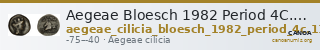 Aegeae Bloesch 1982 Period 4C.113-72 — CANOA
