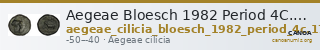 Aegeae Bloesch 1982 Period 4C.173-89 — CANOA
