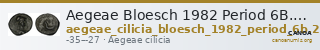 Aegeae Bloesch 1982 Period 6B.264-74 — CANOA