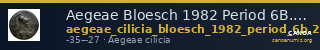 Aegeae Bloesch 1982 Period 6B.275-80 — CANOA