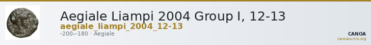 Aegiale Liampi 2004 Group I, 12-13 — CANOA