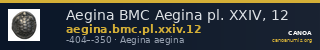 Aegina BMC Aegina pl. XXIV, 12 — CANOA