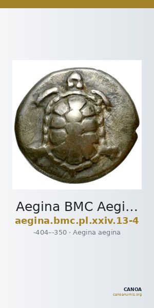 Aegina BMC Aegina pl. XXIV, 13-4 — CANOA