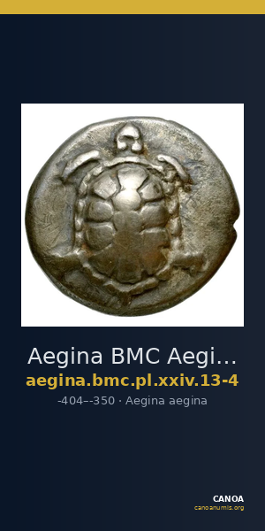 Aegina BMC Aegina pl. XXIV, 13-4 — CANOA