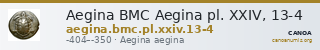 Aegina BMC Aegina pl. XXIV, 13-4 — CANOA
