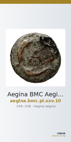 Aegina BMC Aegina pl. XXV, 10 — CANOA