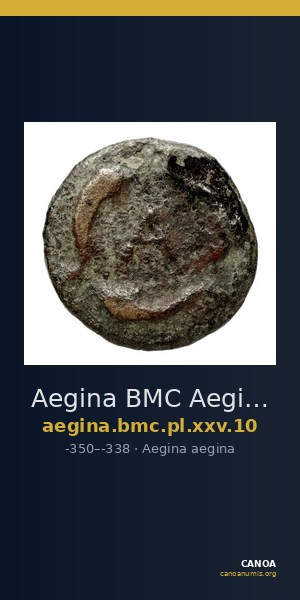 Aegina BMC Aegina pl. XXV, 10 — CANOA
