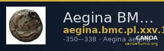 Aegina BMC Aegina pl. XXV, 10 — CANOA