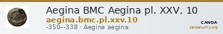 Aegina BMC Aegina pl. XXV, 10 — CANOA