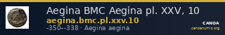 Aegina BMC Aegina pl. XXV, 10 — CANOA