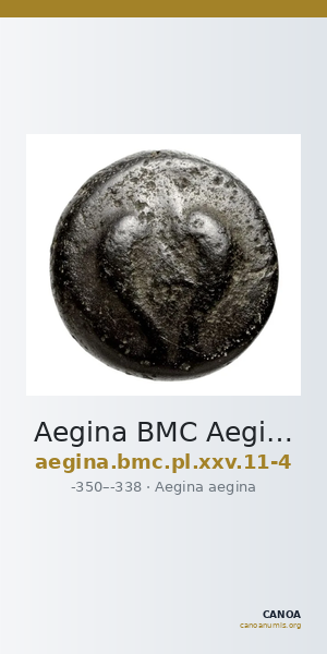 Aegina BMC Aegina pl. XXV, 11-4 — CANOA