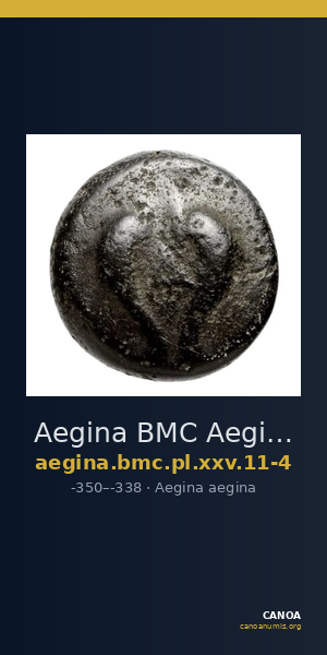 Aegina BMC Aegina pl. XXV, 11-4 — CANOA