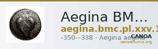Aegina BMC Aegina pl. XXV, 11-4 — CANOA