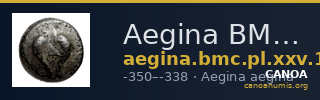 Aegina BMC Aegina pl. XXV, 11-4 — CANOA