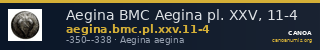 Aegina BMC Aegina pl. XXV, 11-4 — CANOA