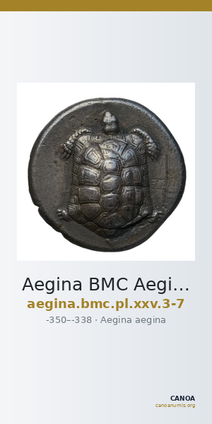 Aegina BMC Aegina pl. XXV, 3-7 — CANOA