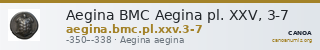 Aegina BMC Aegina pl. XXV, 3-7 — CANOA