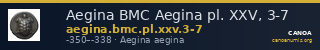 Aegina BMC Aegina pl. XXV, 3-7 — CANOA